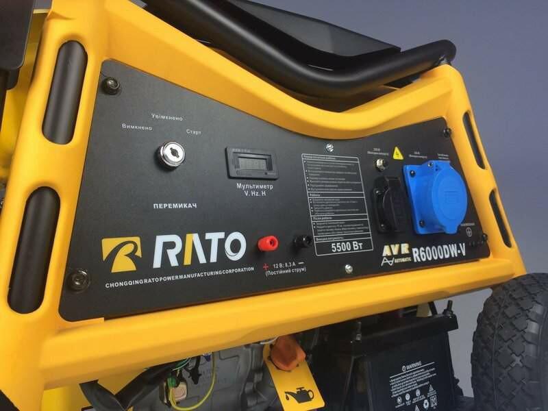 Бензиновий генератор Rato R6000DW-V