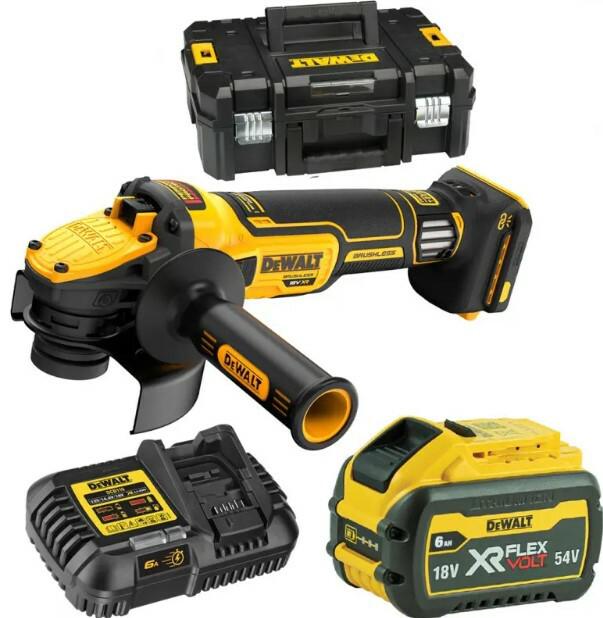 Шліфмашина кутова акумуляторна DeWalt DCG409VST1