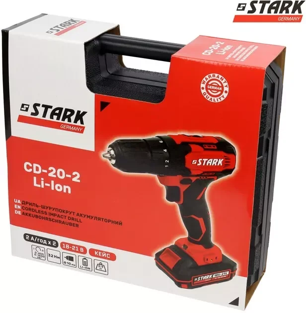 Дриль-шуруповерт ударний Stark CD-20-2 Li-Ion