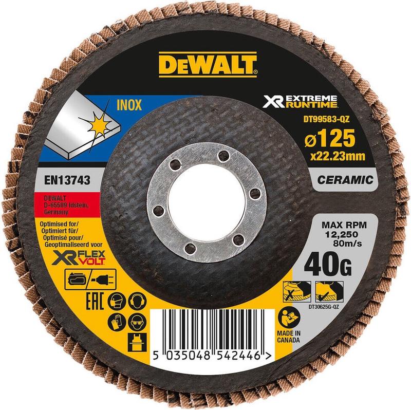 Диск шліфувальний пелюстковий вигнутий DeWALT DT99583