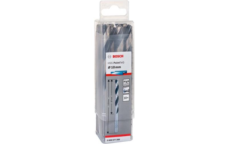 Свердло Bosch 10 HSS PointTeQ 10 мм, 10 шт (2608577268)