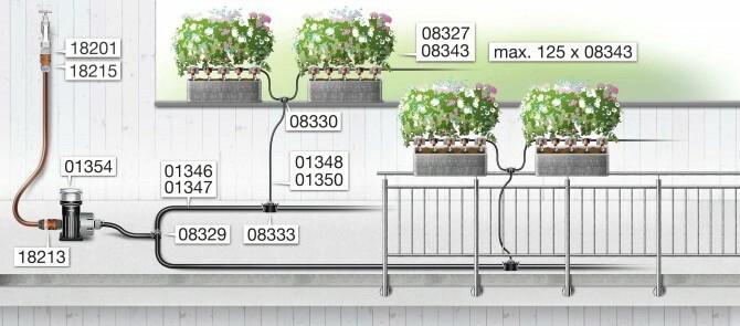 Крапельниця Gardena Micro-Drip-System QE 2 л/год, 10 шт.  (08343-29.000.00)