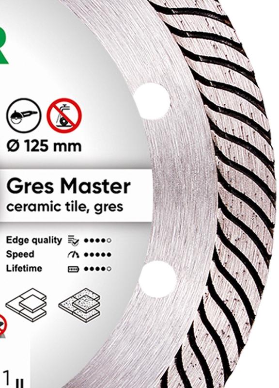 Диск алмазний відрізний Distar 1A1R 125x1,4/1,0x10x22,23 Gres Master (11115160010)