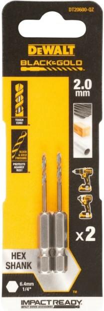 Свердло по металу DeWalt Extreme Impact Black Gold DT20600