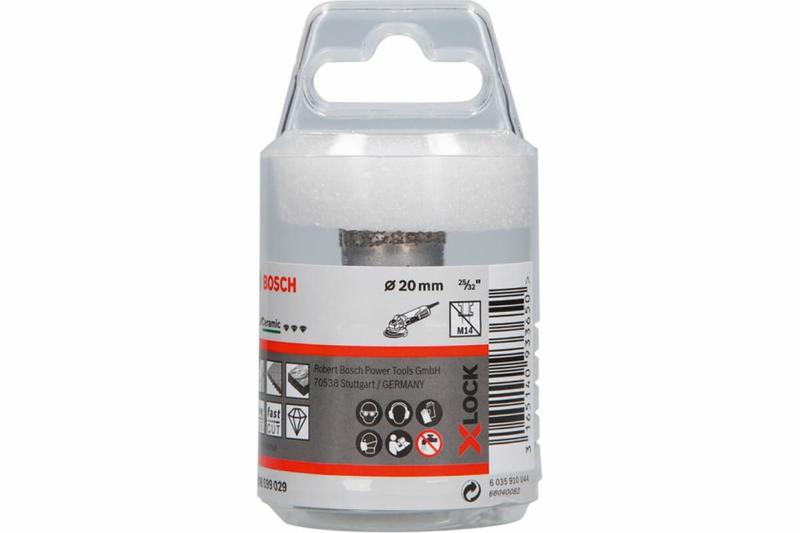 Алмазна коронка Bosch Dry Speed X-LOCK 20 мм (2608599029)