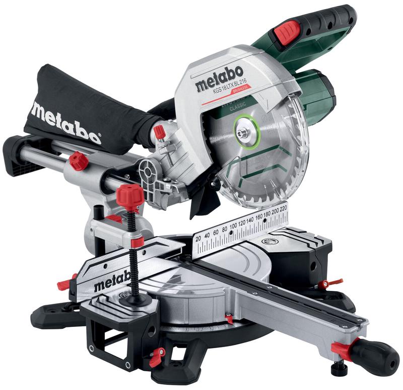 Акумуляторна торцювальна пила Metabo KGS 18 LTX BL 216 (614216810)