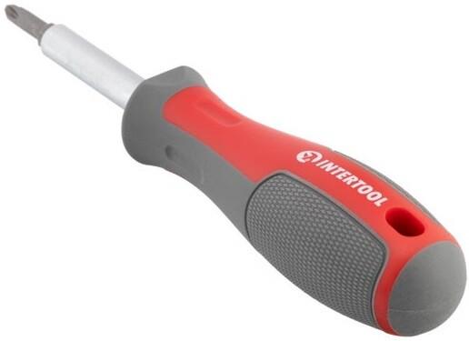 Викрутка Intertool 6 в 1 з двосторонніми змінними насадками (VT-3341)