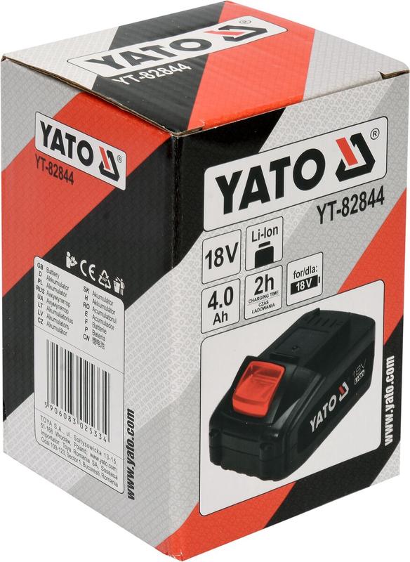 Акумулятор YATO 18V, 4.0 А/год (YT-82844)