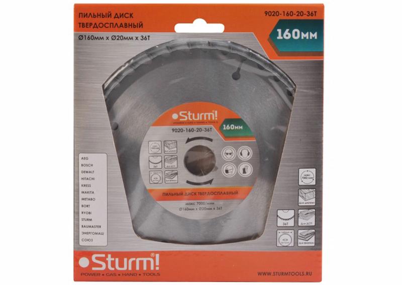 Диск пильний Sturm 9020-160-20-36T