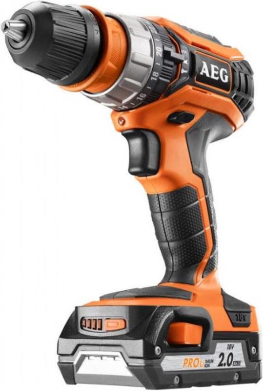 Дриль-шуруповерт ударний акумуляторний AEG BSB18C2XLi-202C (4935459424)