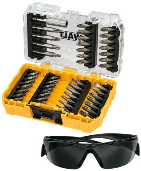 Набір біт DeWALT DT70703, 50 мм, 47 шт, окуляри, кейс