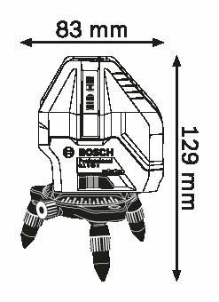 Лазерний нівелір Bosch GLL 5-50 + міні штатив (0601063N00)