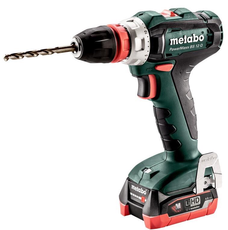 Акумуляторний шурупокрут Metabo PowerMaxx BS 12 Quick LiHD 2x4.0 Ah (601037800)