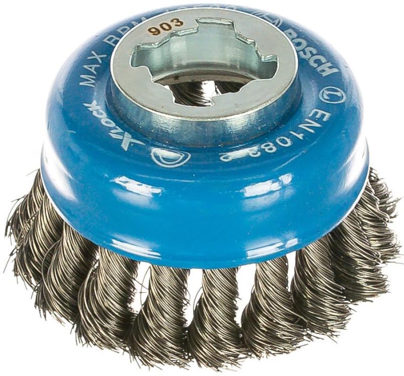 Щітка чашкова Bosch X-LOCK сталь, 75 мм, 0.35 мм (2608620726)
