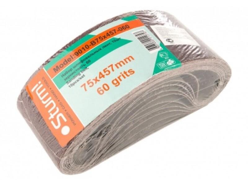 Шліфстрічка Sturm 75x457 зерно 60 10шт (9010-B75x457-060)