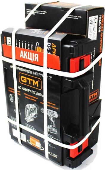 Набір акумуляторного інструменту GTM Лобзик + Шурупокрут + Ліхтар (3107)