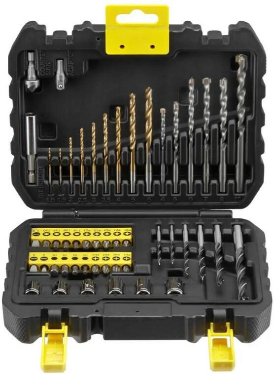 Набір біт і свердел STANLEY TITANIUM, 25 мм, 50 шт, кейс (STA88546)