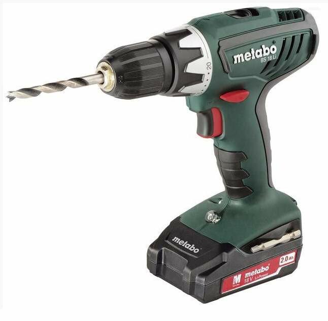 Акумуляторний шурупокрут Metabo BS 18 (Li 3x2,0 Ah) (602116970)