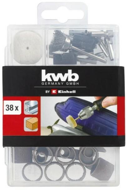 Набір оснастки до гнучкого валу точила і гравера, 38 шт. KWB (510951)