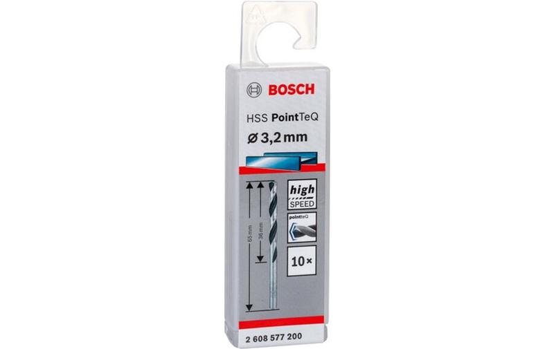 Свердло Bosch 10 HSS PointTeQ 3.2 мм, 10 шт (2608577200)