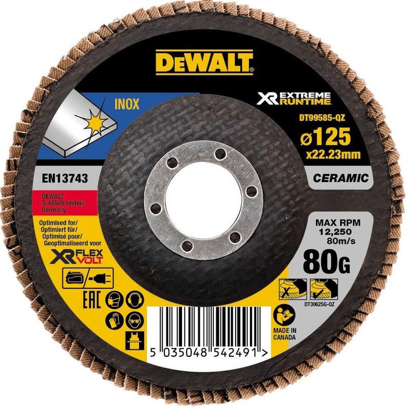 Диск шліфувальний пелюстковий вигнутий DeWALT DT99585