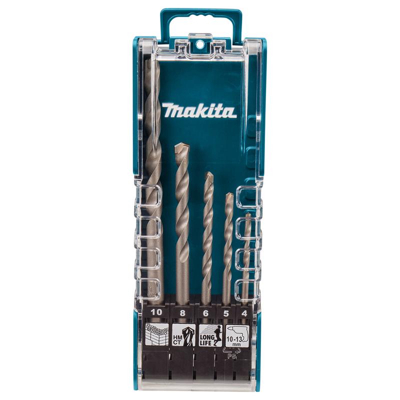 Набір свердел Makita по бетону 5 шт. (E-11536)