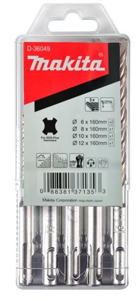 Набір свердл Makita SDS-Plus 5 шт (D-36049)