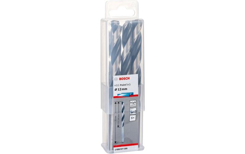 Свердло Bosch 5 HSS PointTeQ 12 мм, 5 шт (2608577288)