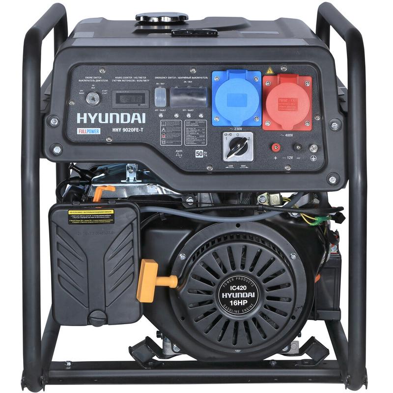 Бензиновий генератор Hyundai HHY 9020FE-T (універсальний 220/380В)