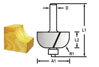 Фреза фігурна опукла Makita D-48636