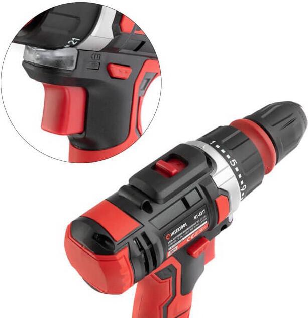 Акумуляторний дриль-шурупокрут INTERTOOL WT-0317