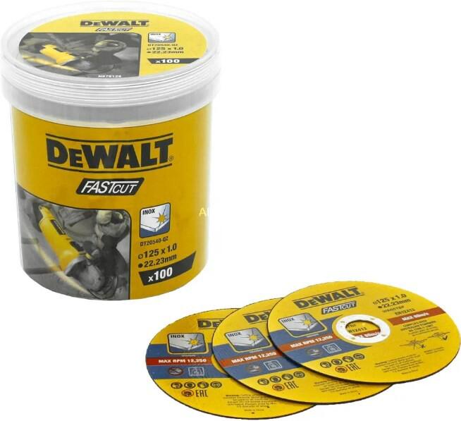 Набір відрізних кіл 100 шт. DeWalt DT20540