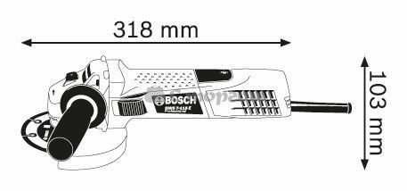 Кутова шліфмашина Bosch GWS 7-115 E (0601388201)