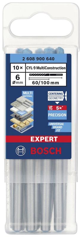 Свердло універсальне Bosch CYL-9 6x60x100 мм, 10 шт. (2608900640)