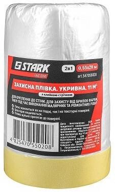 Захисна плівка з малярною стрічкою 55 см, 20 м Stark (547055020)