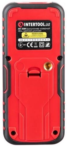 Далекомір лазерний Intertool 40 м кольоровий дисплей (MT-3084)