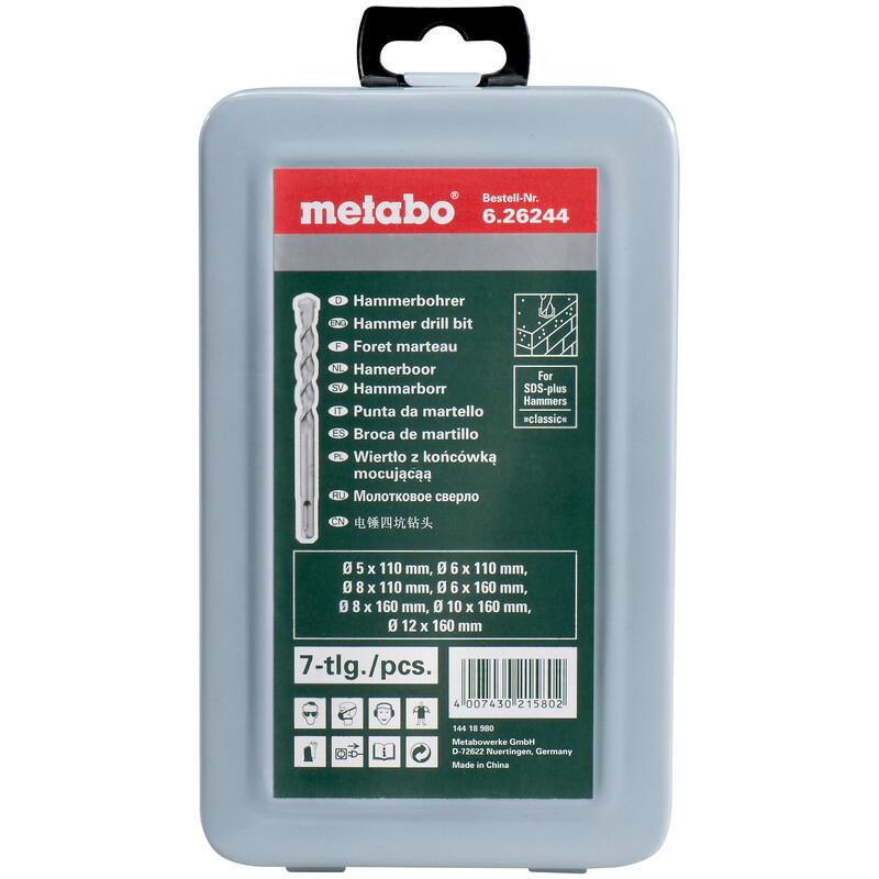 Набір бурів SDS-Plus Classic, 7 шт. Metabo 626244000