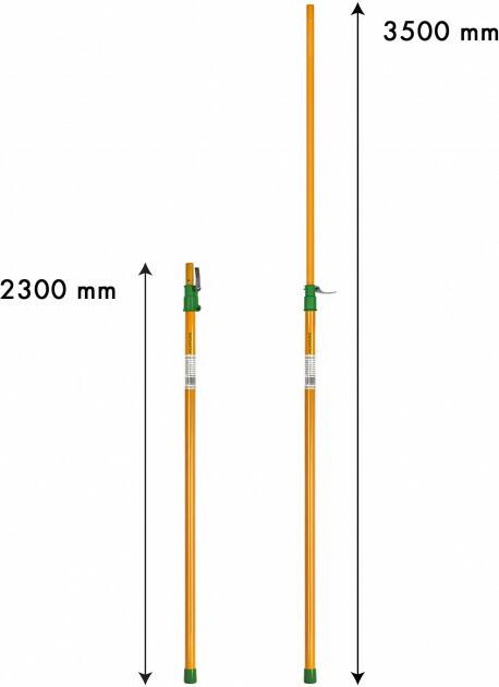 Ручка телескопічна Gruntek 2300-3500 мм (295205057)