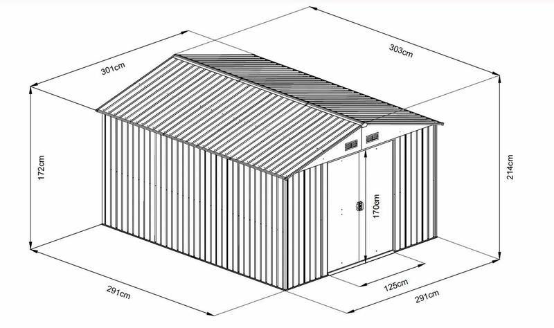 Садовий будинок металевий HECHT 10X10 PLUS (HECHT10X10 PLUS)