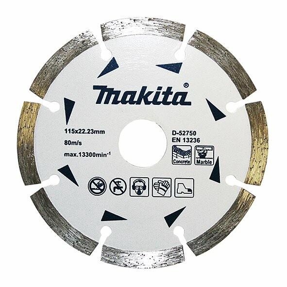 Алмазний диск Makita по бетону та мармуру 115x22.23мм (D-52750)