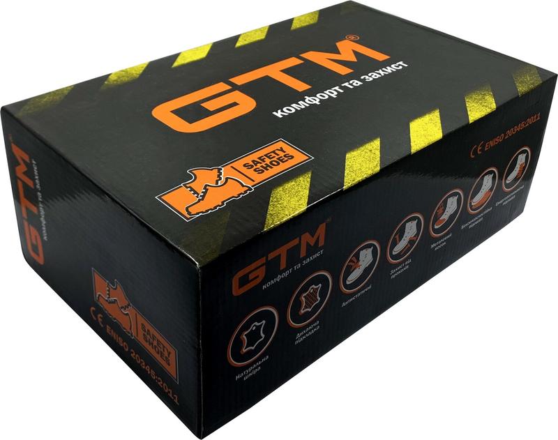 Черевики робочі GTM SM-079 Power з металічним носком р.41 (869579)