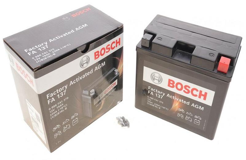 Мото акумулятор Bosch 6СТ-19 Аз (0 986 FA1 380)