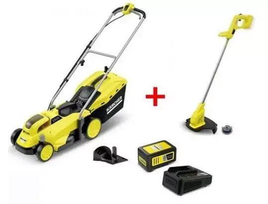 Акумуляторна газонокосарка Karcher LMO 18-33+LTR 18-25+Starter kit 18 (9.612-112.0)