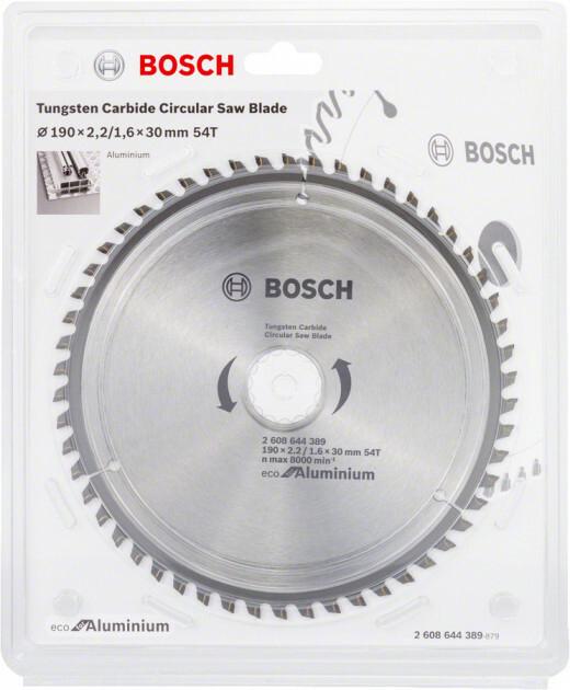 Пильний диск Bosch ECO ALU / Multi 190x30 54 зуб. (2608644389)