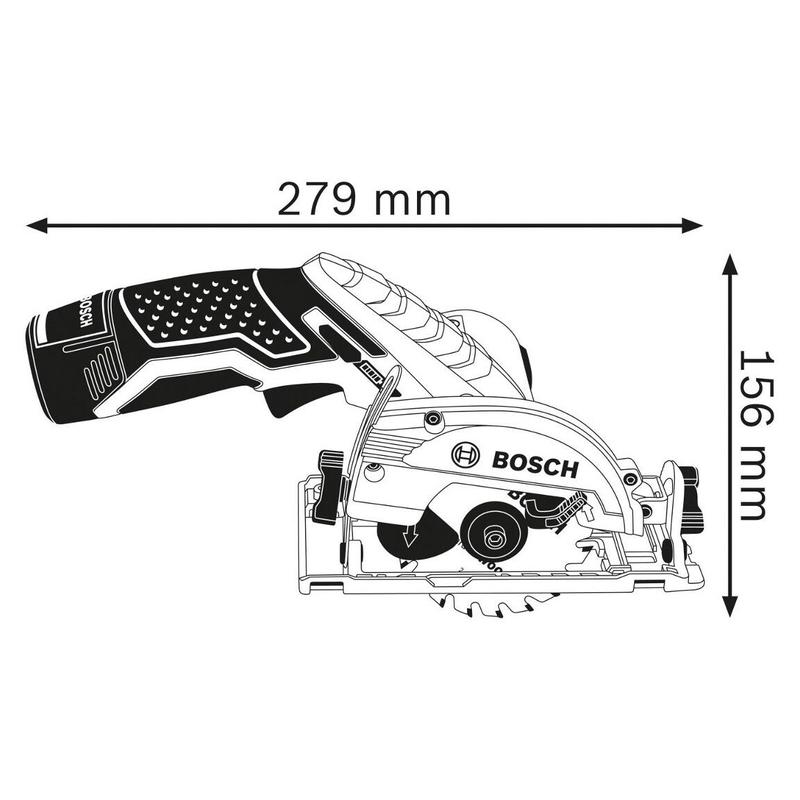 Пила дискова акумуляторна BOSCH GKS 12V-26 (0615990M41)