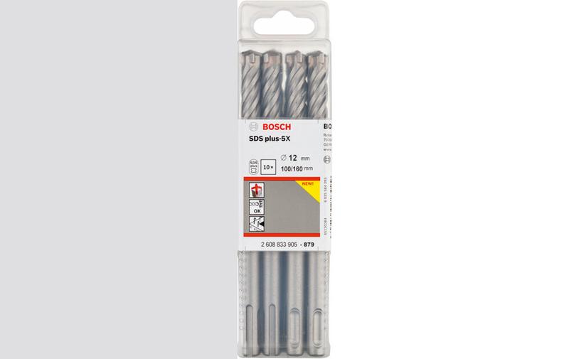 Набір бурів Bosch SDS plus-5X 12x100x160 мм, 10 шт (2608833905)