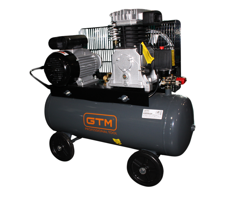 Поршневий повітряний компресор 50 л GTM KCH2070A-50L ремінний 27155