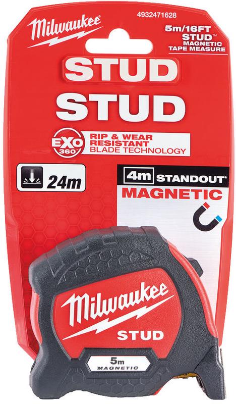 Рулетка магнітна Milwaukee STUD, 5 м (4932471626)