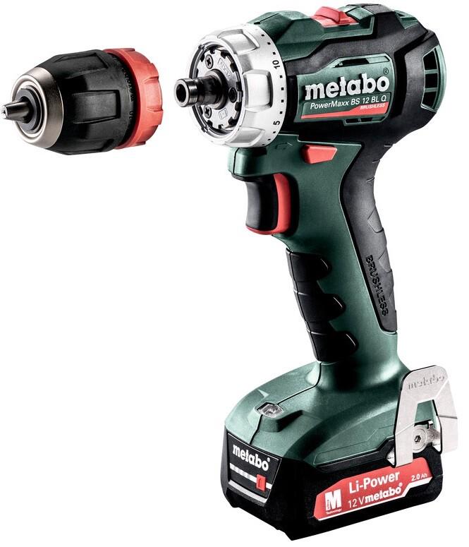 Акумуляторний шурупокрут Metabo PowerMaxx BS 12 BL Quick каркас MetaLoc (601039840) (без акумулятора і ЗП)