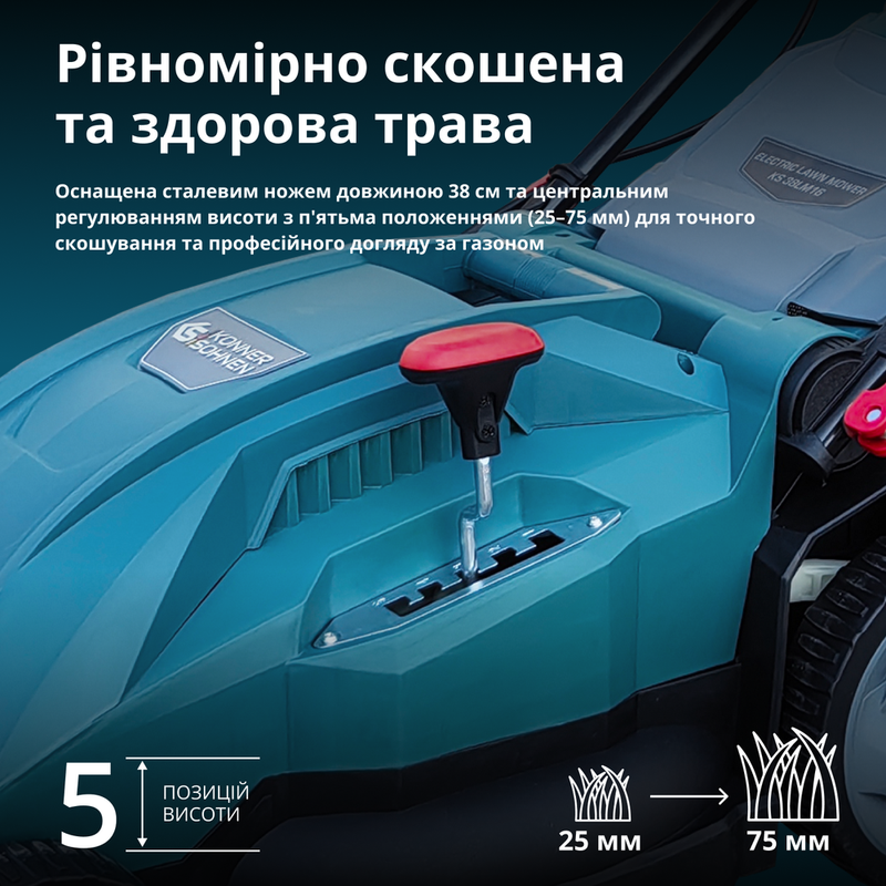 Електрична газонокосарка KS 38LM16
